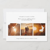 Save The Date élégant moderne 6 photo collage mariage (Dos)