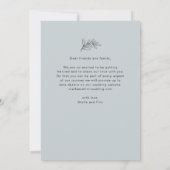 Save The Date Élégant Moderne Écriture Photo Mariage Enregistrer (Dos)