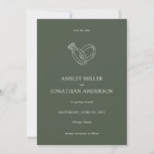 Save The Date Élégant Moderne Éléments simples Mariage (Devant)