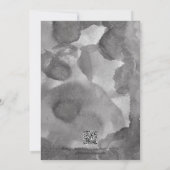 Save The Date Élégant moderne QR Code Mariage photo (Dos)