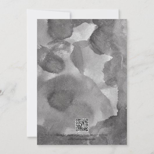 Save The Date Élégant moderne QR Code Mariage photo (Dos)