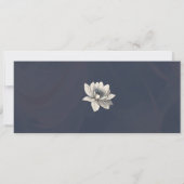 Save The Date Elégant Moody Navy Blue Floral (Dos)