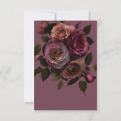 Save The Date Elegant Moody Soft Rust & Burgundy Floral Wedding (Dos)