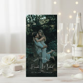 Save The Date Elegant Names Script Modern Wedding Photo Bookmark