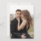 Save The Date Élégant Noël Rouge Damas Floral (Dos)