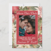 Save The Date Élégant Noël Soir Romantique Mariage photo (Devant)