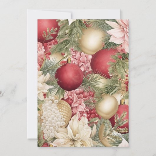 Save The Date Élégant Noël Soir Romantique Mariage photo (Dos)