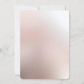 Save The Date Élégant Orange Pêche Floral Enregistrer la date (Dos)