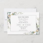 Save The Date Élégant paysage botanique d'Eucalyptus (Devant)