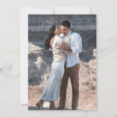 Save The Date Élégant Photo Mariage moderne (Dos)