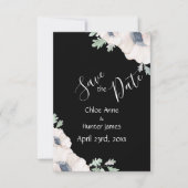 Save The Date Élégant Poppy Floral Chic Moderne Simple (Devant)