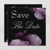 Save The Date Élégant PURPLE Pétales Mariage Enregistrer la date (Devant / Derrière)