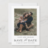 Save The Date Elégant QR Code 2 Mariage photo (Devant)