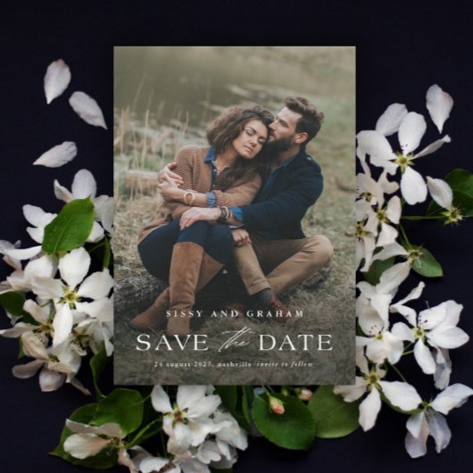 Save The Date Elégant QR Code 2 Mariage photo