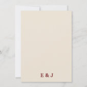 Save The Date Elegant Red Peony Floral (Dos)