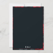 Save The Date Elegant Red Rose (Dos)
