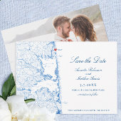Save The Date Elégant Rehoboth Beach Delaware Map Mariage