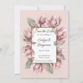 Save The Date Élégant Rose Dusty Blush (Devant)