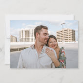 Save The Date Élégant rose Mariage photo (Dos)