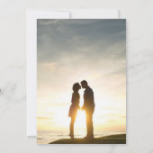 Save The Date Élégant Rose noir Gold Foil Agate Mariage Photo (Dos)