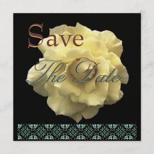Save The Date Élégant Rose OR Mariage Date de sauvegarde Invitat