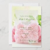 Save The Date Elégant rose Rose d'été Mariage ENREGISTRER la dat (Dos)