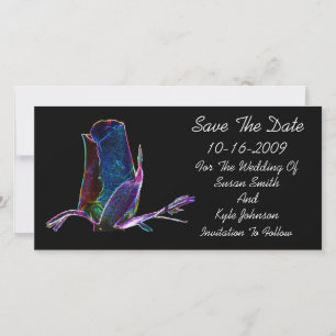 Save The Date Elégant Rosebud Floral Wedding Enregistrer La Date