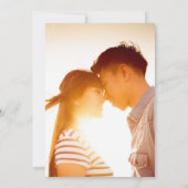 Save The Date Élégant Rouge Floral Double Bonheur Photo Chinois (Dos)