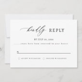 Save The Date Elegant RSVP - Austin Card  (Devant)