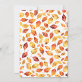 Save The Date Elégant Rustic Fall quitte Boho Mariage (Dos)