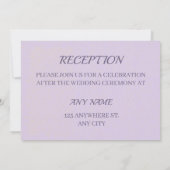 Save The Date Elégant rustique bleu roux rose floral (Dos)