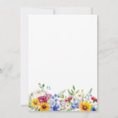 Save The Date Élégant Rustique Mariage Floral Été (Dos)