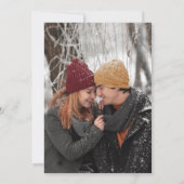 Save The Date Élégant Rustique Pinecones Floral Photo Mariage (Dos)