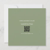 Save The Date Elégant Sage Green Ampersand Photo Collage Mariage (Dos)