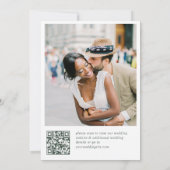 Save The Date Elégant Sage Green Fleurs de Jardin Français Maria (Dos)