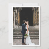 Save The Date Elégant Sage Greenery Photo Mariage Enregistrer la (Dos)