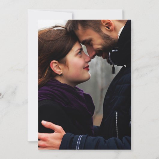 Save The Date Élégant Script 2 photo recto verso Enregistrer la  (Dos)