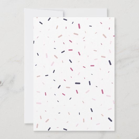 Save The Date Élégant Script Blanc Confetti Enregistrer La Date (Dos)
