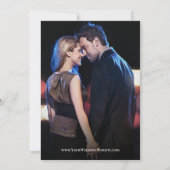 Save The Date Élégant Script Fiançailles Photo Simple Enregistre (Dos)