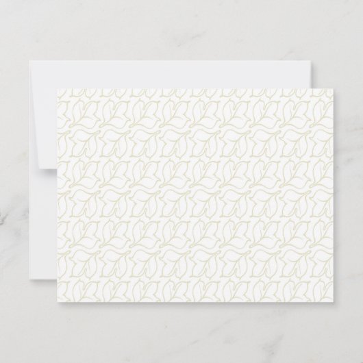 Save The Date Élégant Script Foliage Géométrique Enregistrer La (Dos)