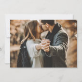 Save The Date Élégant Script Gold Mariage 4 Photo Enregistrer la (Dos)