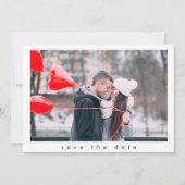 Save The Date Élégant script manuscrit Deux Mariage photo (Devant)