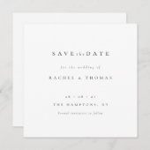 Save The Date Élégant Script" Mariage Enregistrer la date (Devant / Derrière)