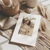 Save The Date Élégant script minimal Mariage photo