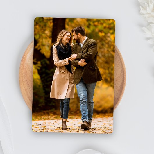 Save The Date Élégant script minimal photo Mariage