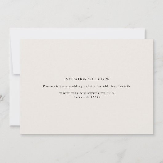 Save The Date Élégant Script moderne 3 Photo Multi Beige (Dos)