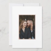 Save The Date Élégant Script Moderne Blush Rose Art Design Photo (Dos)