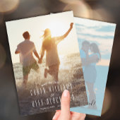 Save The Date Élégant Script Moderne Mariage Photo Enregistrer L