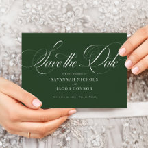 Élégant script moderne vert