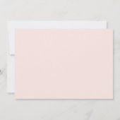 Save The Date Élégant Script Rose Pâle 2 Photo (Dos)